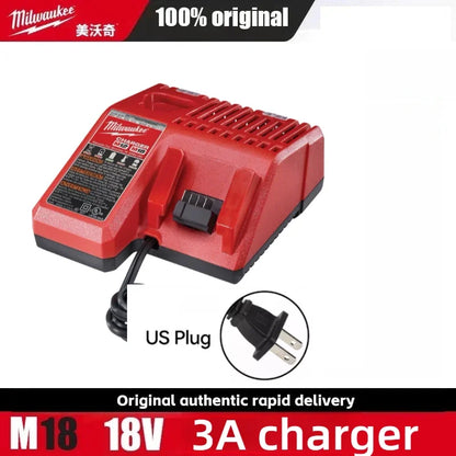 Caricabatterie multi-tensione Milwaukee M12-18FC, compatibile con M12 M18 48-11-1880, 48-11-2460, 48-59-1803, batteria Milwaukee a ricarica rapida