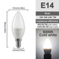 5-12pcs E14 E27 Lampadina Led 220V 110V 3W 5W 6W 7W Illuminazione Calda 3000K 6000K Lampada a Candela Led Lampadario Luce per la Decorazione Domestica