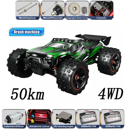 1:14 85KM/H o 50KM/H 4WD RC Auto con telecomando a LED Camion Drift Monster 4x4 ad alta velocità per bambini Vs Wltoys 144001   Giocattoli