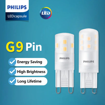 Lampadina LED Philips CorePro G9 1.9W 2.7W 3.7W 4W, 2700K Bianco Caldo, AC 220-240V, Sostitutiva per Lampade Alogene G9