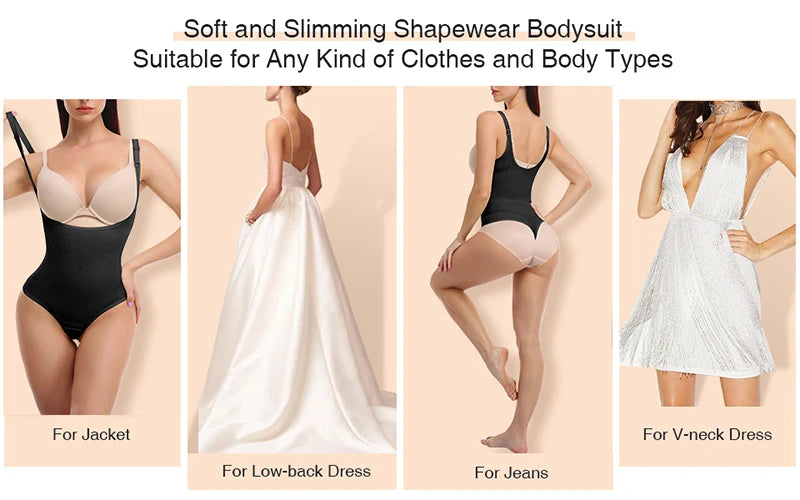 Body modellante sexy a perizoma da donna, contenitivo snellente per tutto il corpo, corsetto modellante vita, controllo pancia, intimo modellante e contenitivo