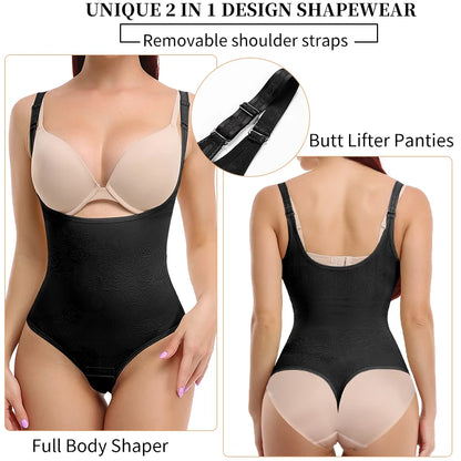 Body modellante sexy a perizoma da donna, contenitivo snellente per tutto il corpo, corsetto modellante vita, controllo pancia, intimo modellante e contenitivo