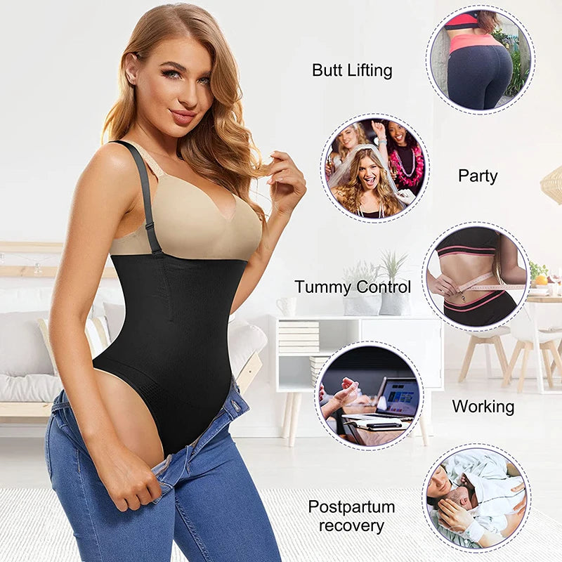 Body Modellante Donna Contenitivo Integrale, Intimo Modellante Contenitivo Pancia, Solleva Glutei Push-Up, Corsetto Contenitivo Addominale