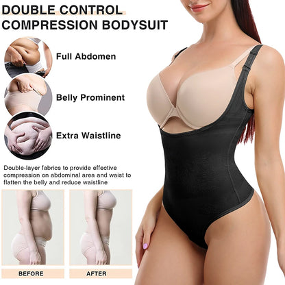Body modellante sexy a perizoma da donna, contenitivo snellente per tutto il corpo, corsetto modellante vita, controllo pancia, intimo modellante e contenitivo