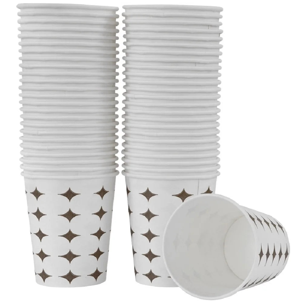 Bicchieri di carta da 180ml 50 pezzi usa e getta caffè tè tazza di latte accessori da cucina forniture per feste tazze usa e getta bicchieri di carta per caffè