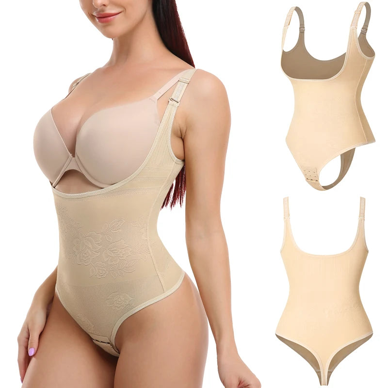 Body modellante sexy a perizoma da donna, contenitivo snellente per tutto il corpo, corsetto modellante vita, controllo pancia, intimo modellante e contenitivo