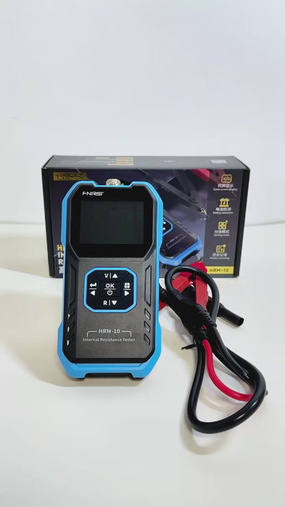 FNIRSI HRM-10 Tester di resistenza interna di tensione della batteria 18650 Tester di condensatori per batterie per auto con piombo al litio acido AC ad alta precisione
